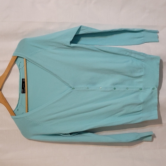 Zara Sweaters - Zara seafoam button up cardigan size extra large